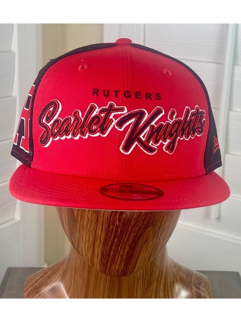 New Era 9Fifty NCAA Rutgers Scarlet Knights Red/Black Adjustable Snapback Hat
